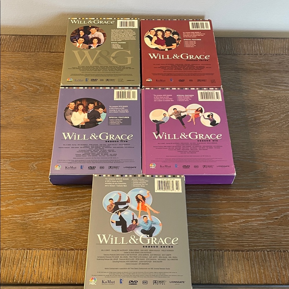 Will & Grace DVD Box Sets - Seasons 1, 3, 5, 6 and 7 - Picture 7 of 7